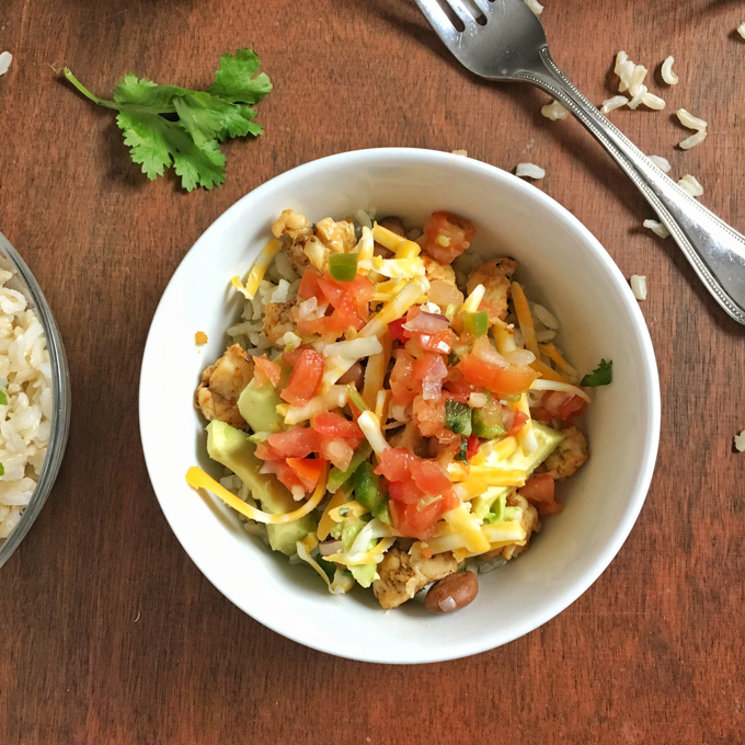 Naked Chicken Burrito Bowl: Healthy, Low-Carb & Gluten-Free